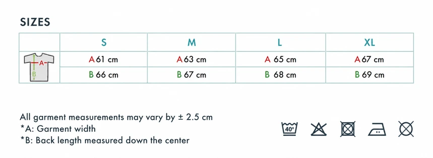 Longsleeve size guide