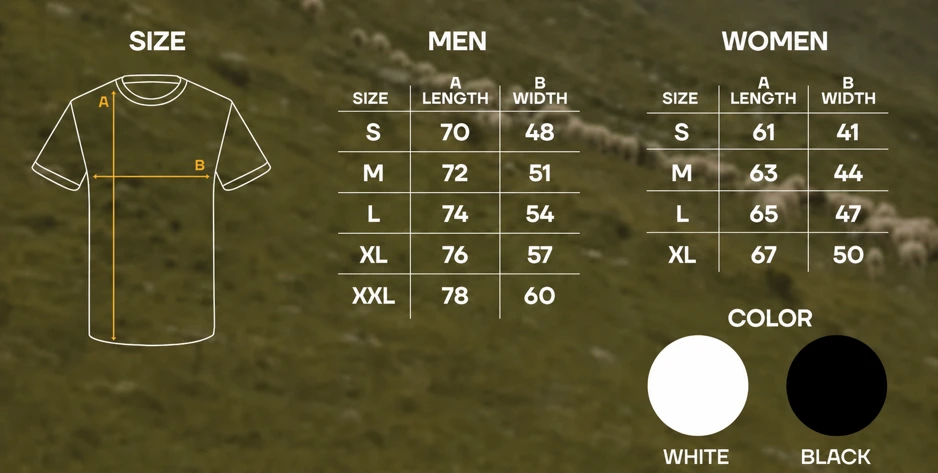 Slim Tshirts size guide
