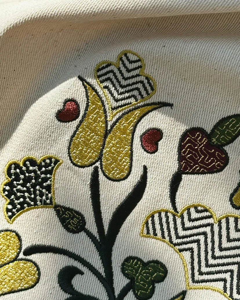 Family Tree L Bag, Beige
